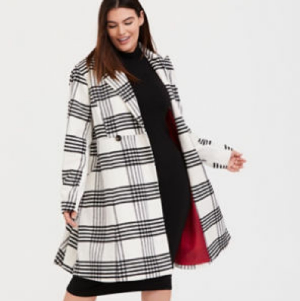 Torrid size 3 wool trench coat.